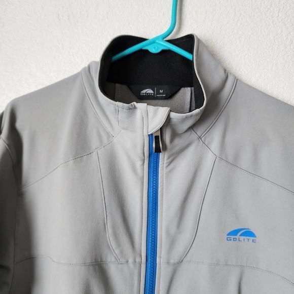 GOLITE soft shell jacket in light grey full zip size M - Picture 3 of 9